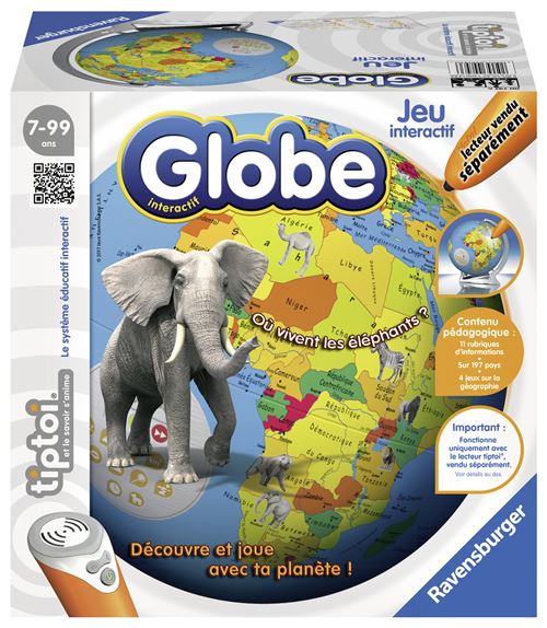 Globe interactif Ravensburger Tiptoi® État correct N/A (Il n'y a pas assez d'in reconditionné disponible sur Fnac
