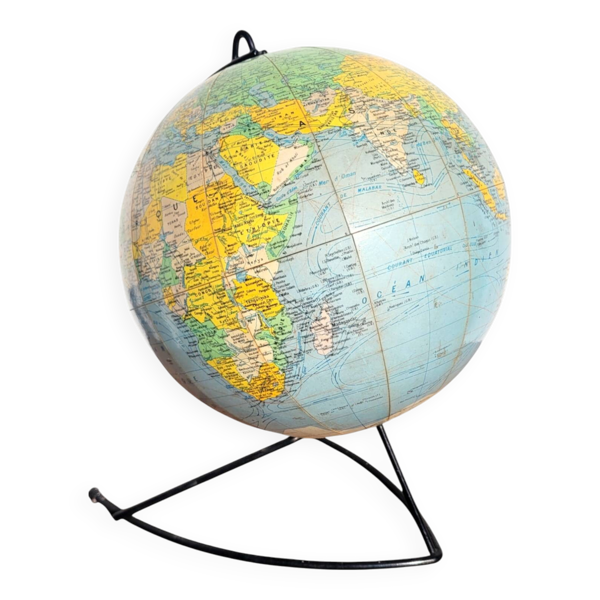 Globe terrestre mappemonde, vers 1950 Bon état reconditionné (offre indisponible)