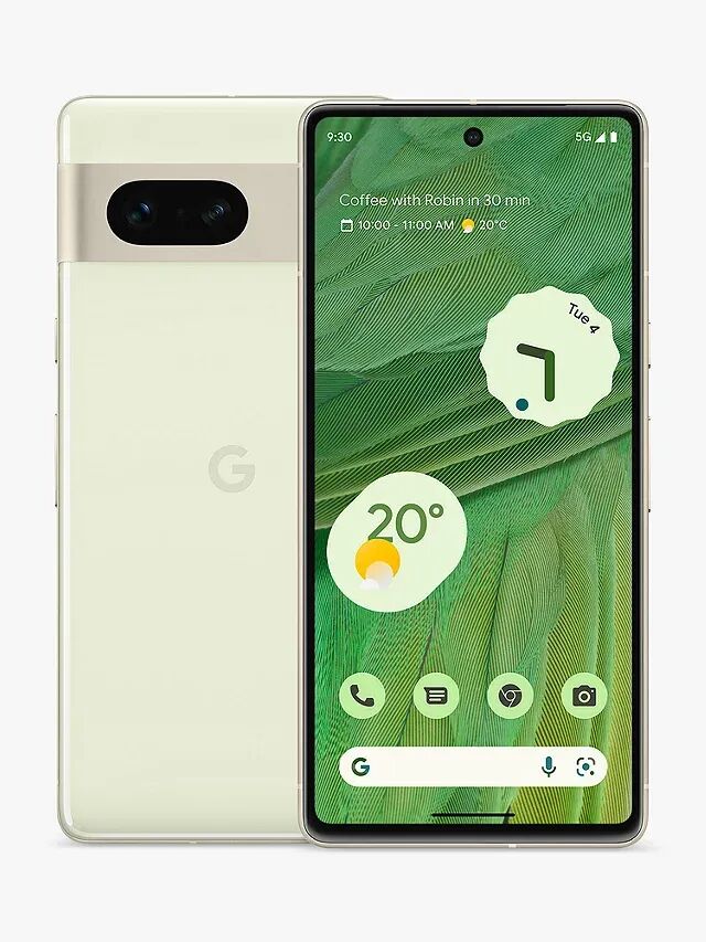 Google Pixel 7 128 GB Dual-SIM Vert citronnelle Parfait état Google reconditionné disponible sur Refurbed | Dero