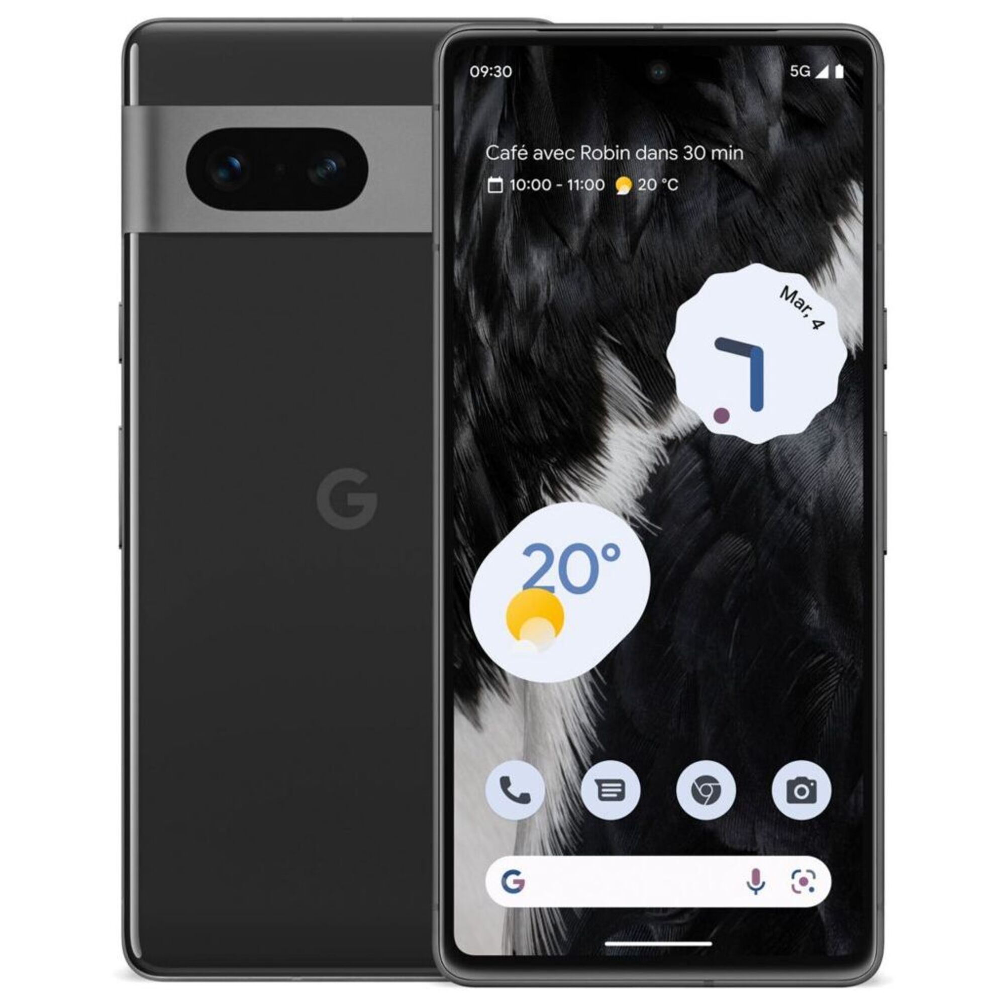 Google Pixel 7 256 Go, Noir volcanique, débloqué - Bon état Bon état Google reconditionné disponible sur Pixmania