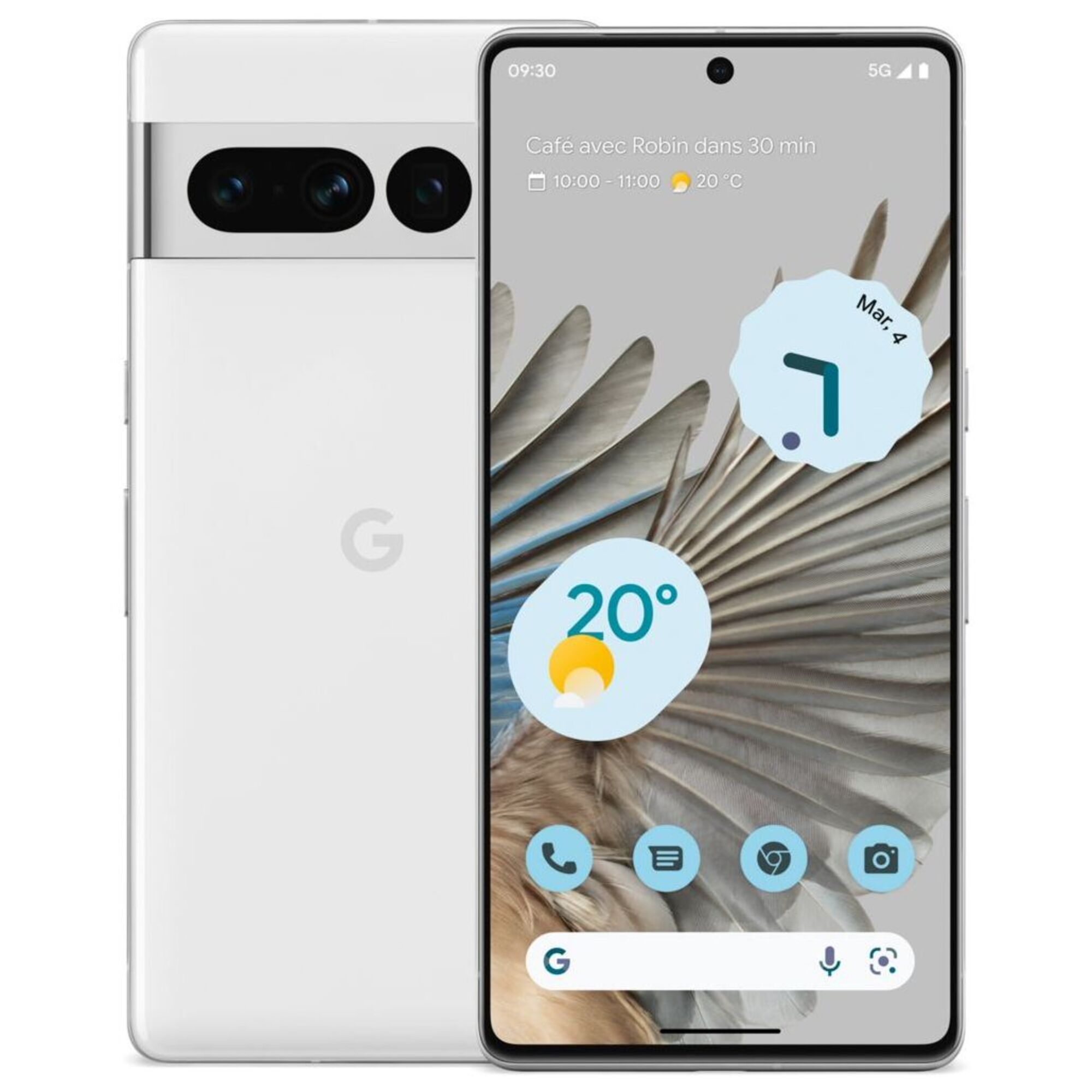 Google Pixel 7 Pro 256 Go, Neige, débloqué - Excellent état Parfait état Google reconditionné disponible sur Pixmania
