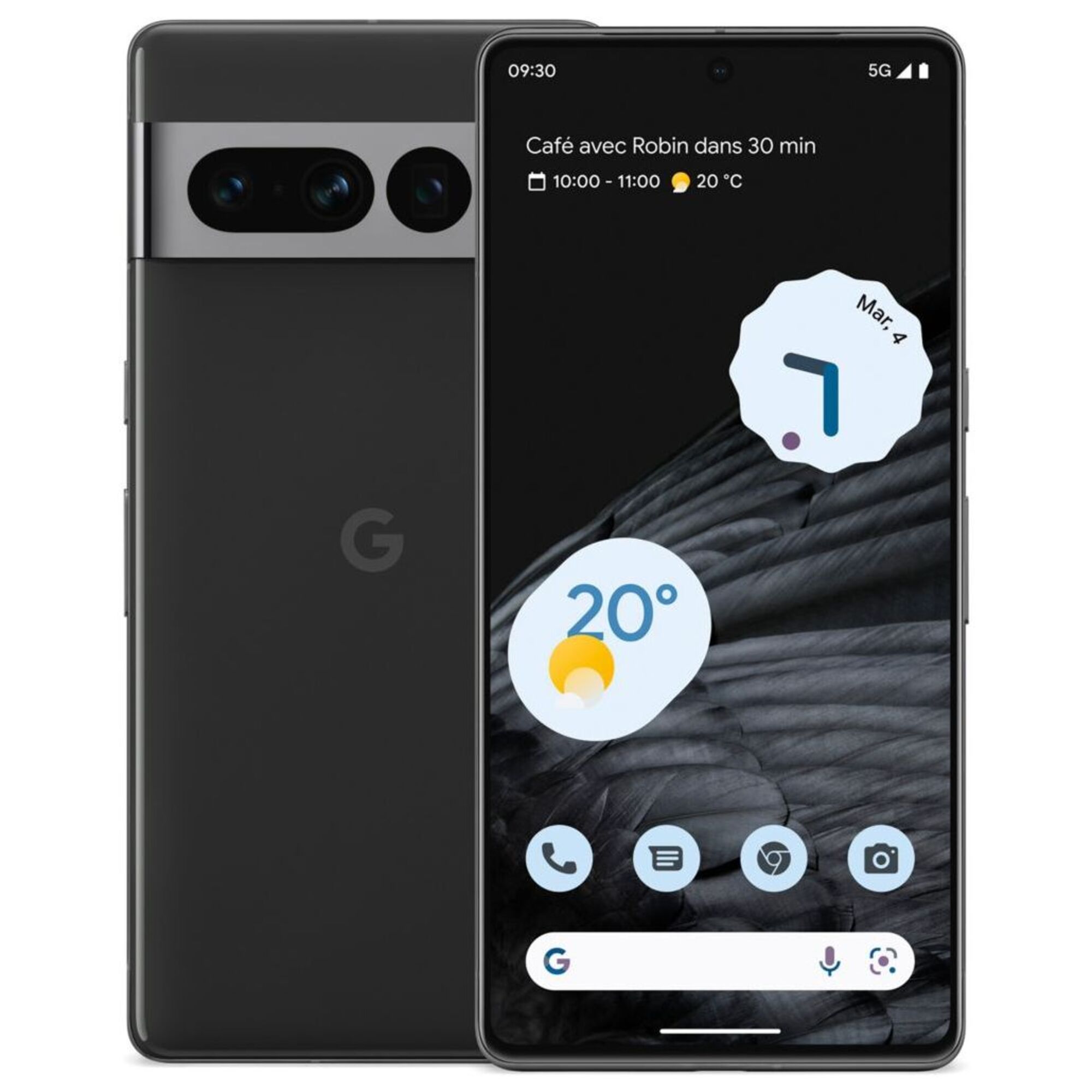 Google Pixel 7 Pro 256 Go, Noir Volcanique, débloqué - Très bon état Très bon état Google reconditionné disponible sur Pixmania
