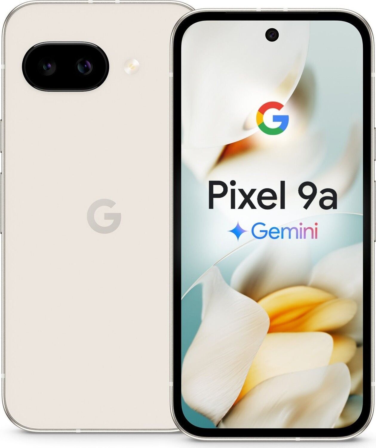 Google Pixel 9a 128 GB Dual-SIM Porcelaine Parfait état Google reconditionné disponible sur Refurbed
