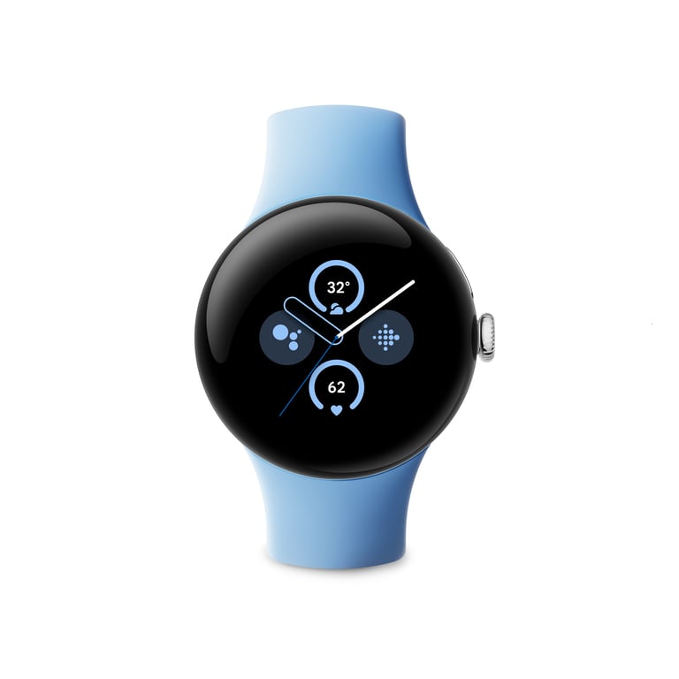 Google Pixel Watch 2 AMOLED 41 mm Numérique Écran tactile 4G Argent Wifi GPS (satellite), bleu - Bon état Bon état Google reconditionné disponible sur Pixmania | Dero