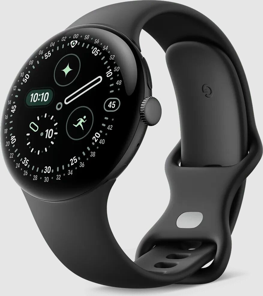 Google Pixel Watch 4 (2025) 45 mm WiFi Noir Mat Obsidienne Très bon état Google reconditionné disponible sur Refurbed