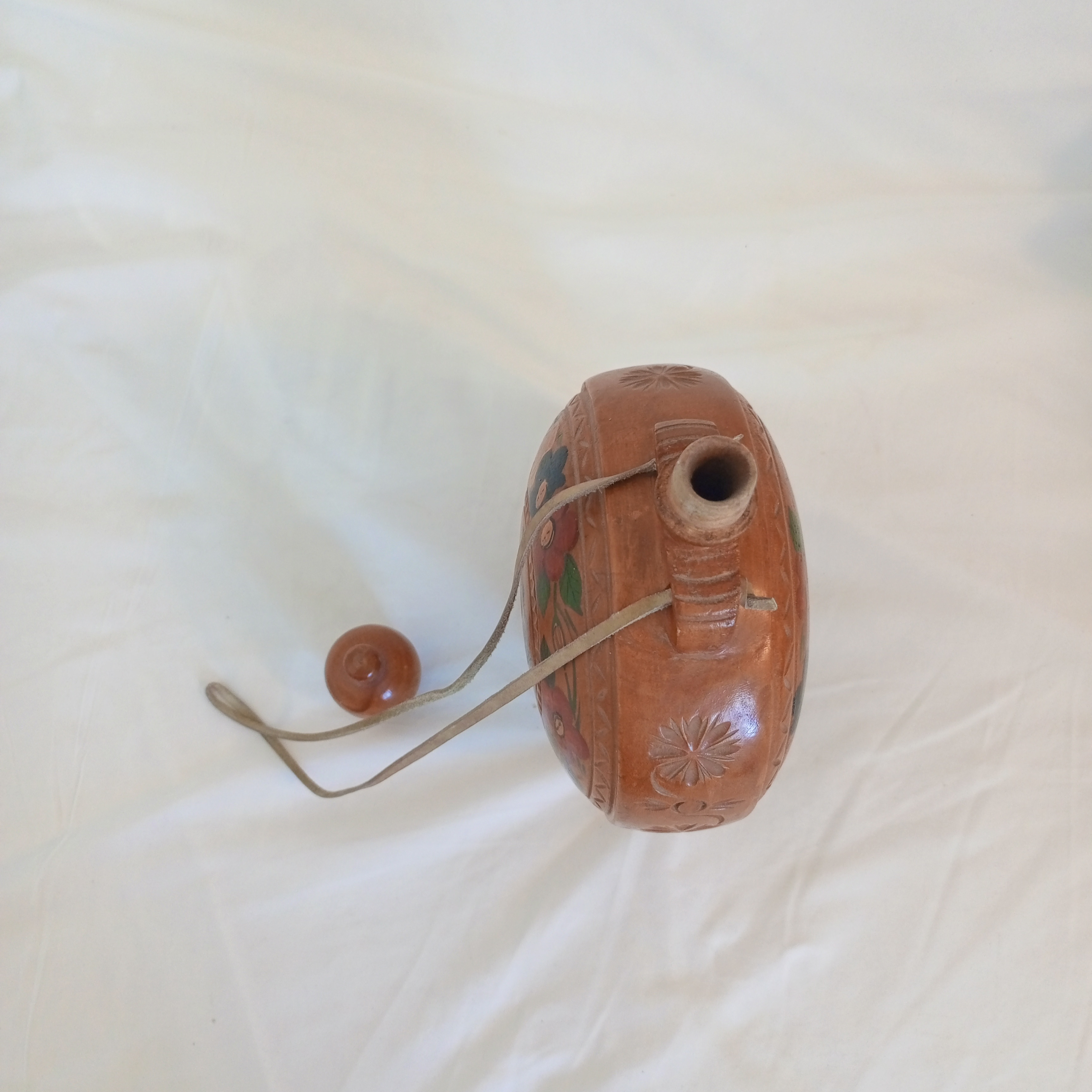 Voir photo 2 de Gourde Carafe en Bois Vintage Gourde Carafe en Bois Vintage État correct reconditionné photo 2