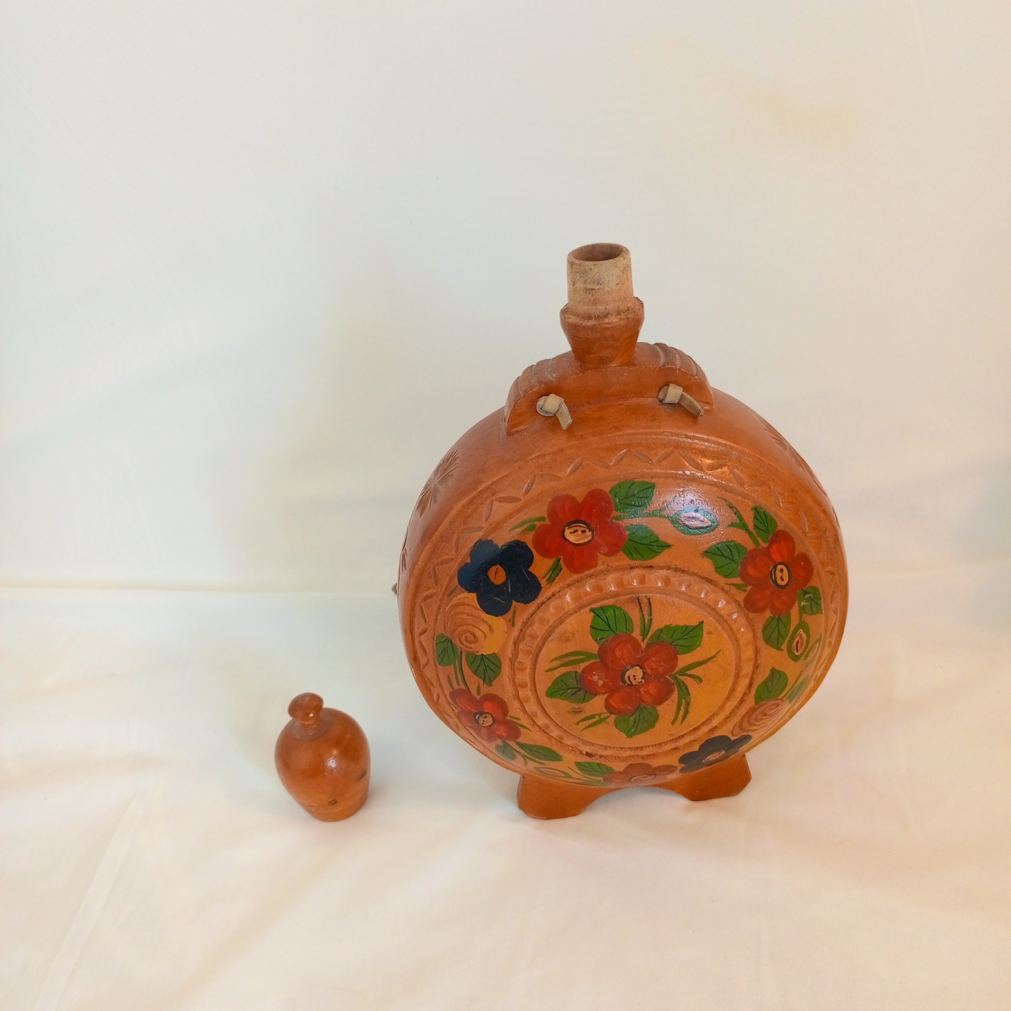 Voir photo 4 de Gourde Carafe en Bois Vintage Gourde Carafe en Bois Vintage État correct reconditionné photo 4
