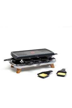 GOURMET 3 EN 1 GRILL PLANCHA 8 COUPELLES PROFONDES 1350W RE610D12 Très bon état Tefal reconditionné disponible sur Darty