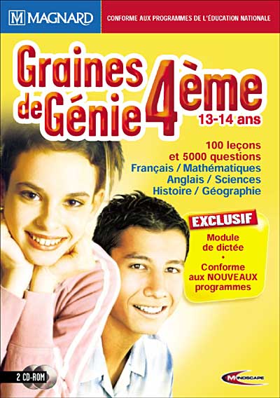 Graines de Génie 4ème 2004 - 2005 État correct - 12,47 € Graines de Génie 4ème 2004 - 2005 État correct Mindscape France reconditionné disponible sur Fnac