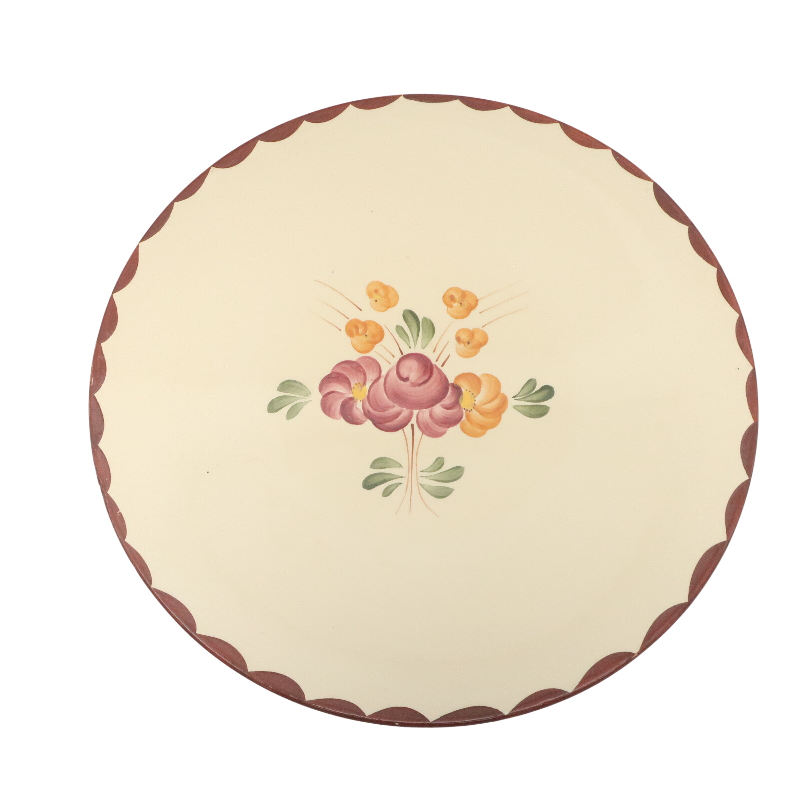 Grand Plat de Présentation ancien en faience de Longchamp Très bon état - 12,00 € Grand Plat de Présentation ancien en faience de Longchamp Très bon état reconditionné disponible sur Label Emmaüs