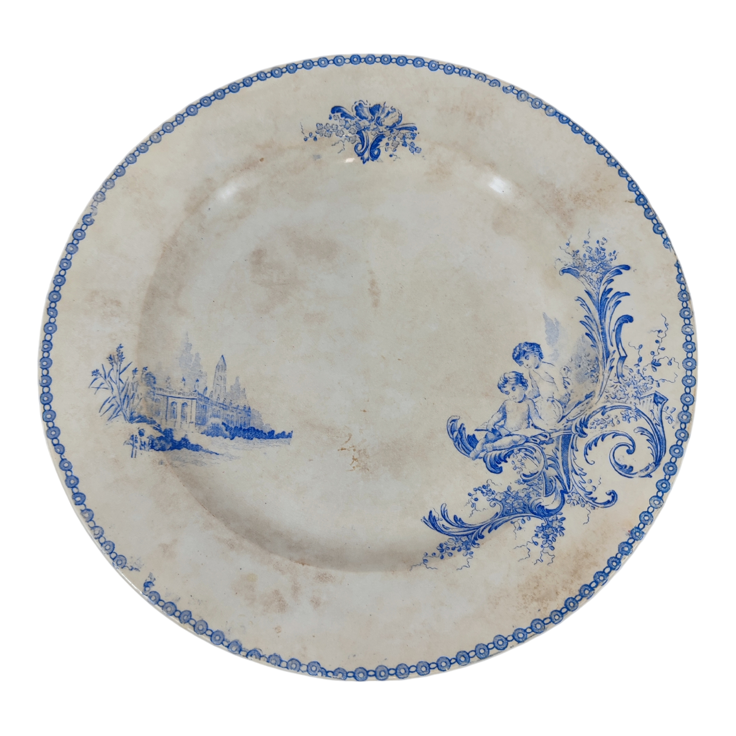 Acheter Grand plat rond Lebacqz et Bouchart - Modèle "Trianon" État correct - 10,00 € Grand plat rond Lebacqz et Bouchart - Modèle "Trianon" État correct reconditionné disponible sur Label Emmaüs