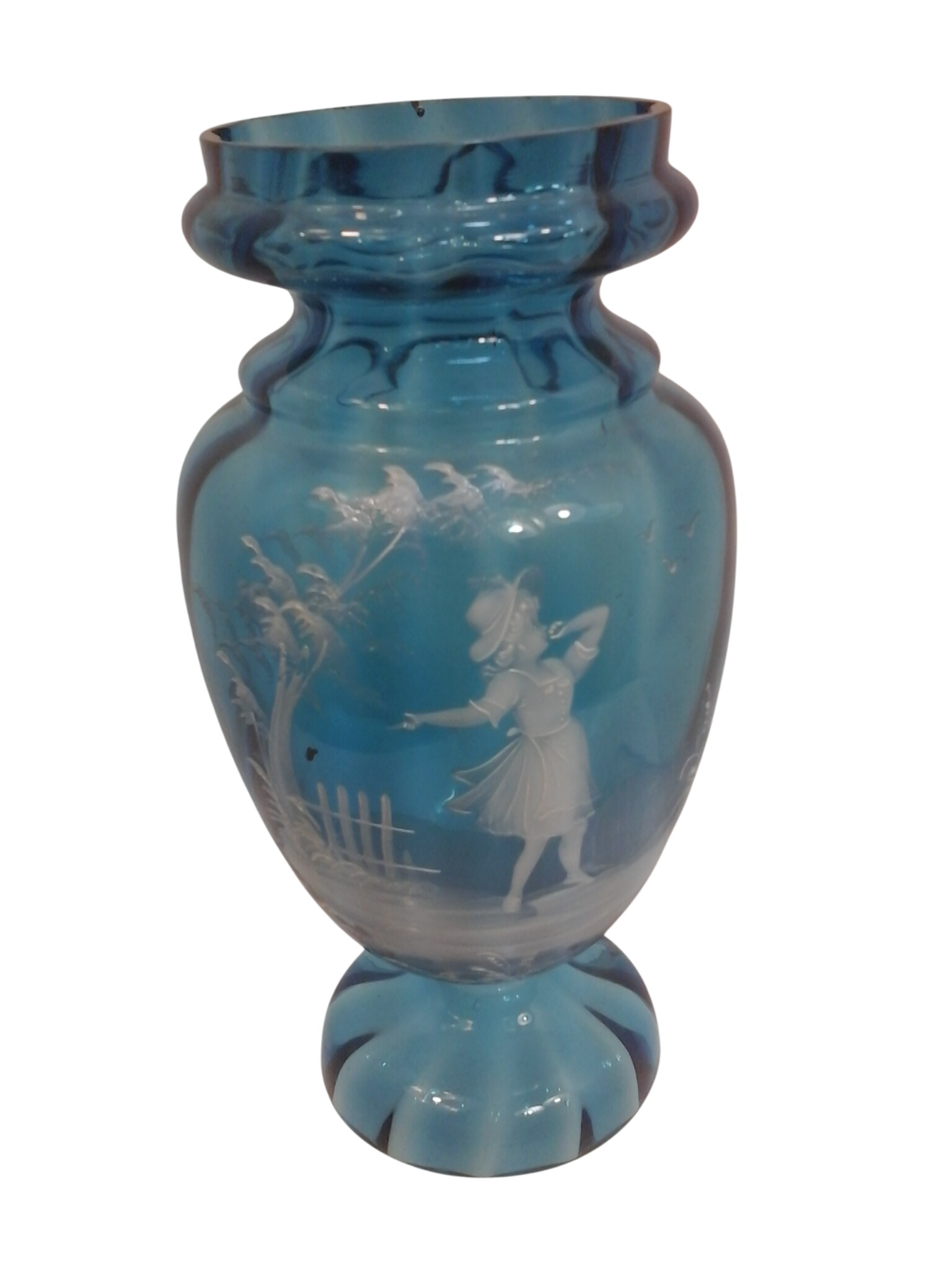 Acheter Grand vase ancien style décoratif Mary Gregory Très bon état - 50,00 € Grand vase ancien style décoratif Mary Gregory Très bon état reconditionné disponible sur Label Emmaüs