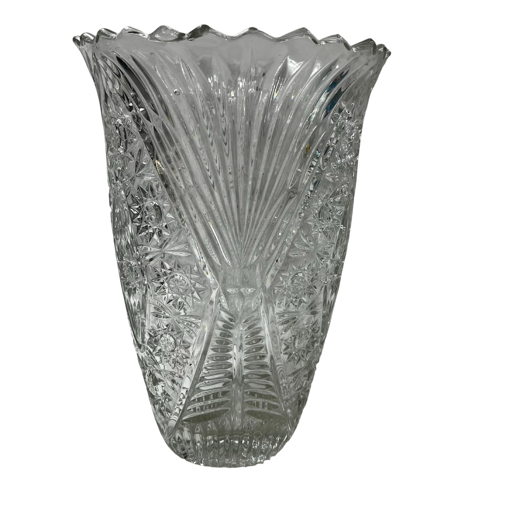 Acheter Grand vase en verre moulé ,travaillé , style cristal( H 32 cm) Très bon état - 26,00 € Grand vase en verre moulé ,travaillé , style cristal( H 32 cm) Très bon état reconditionné disponible sur Label Emmaüs