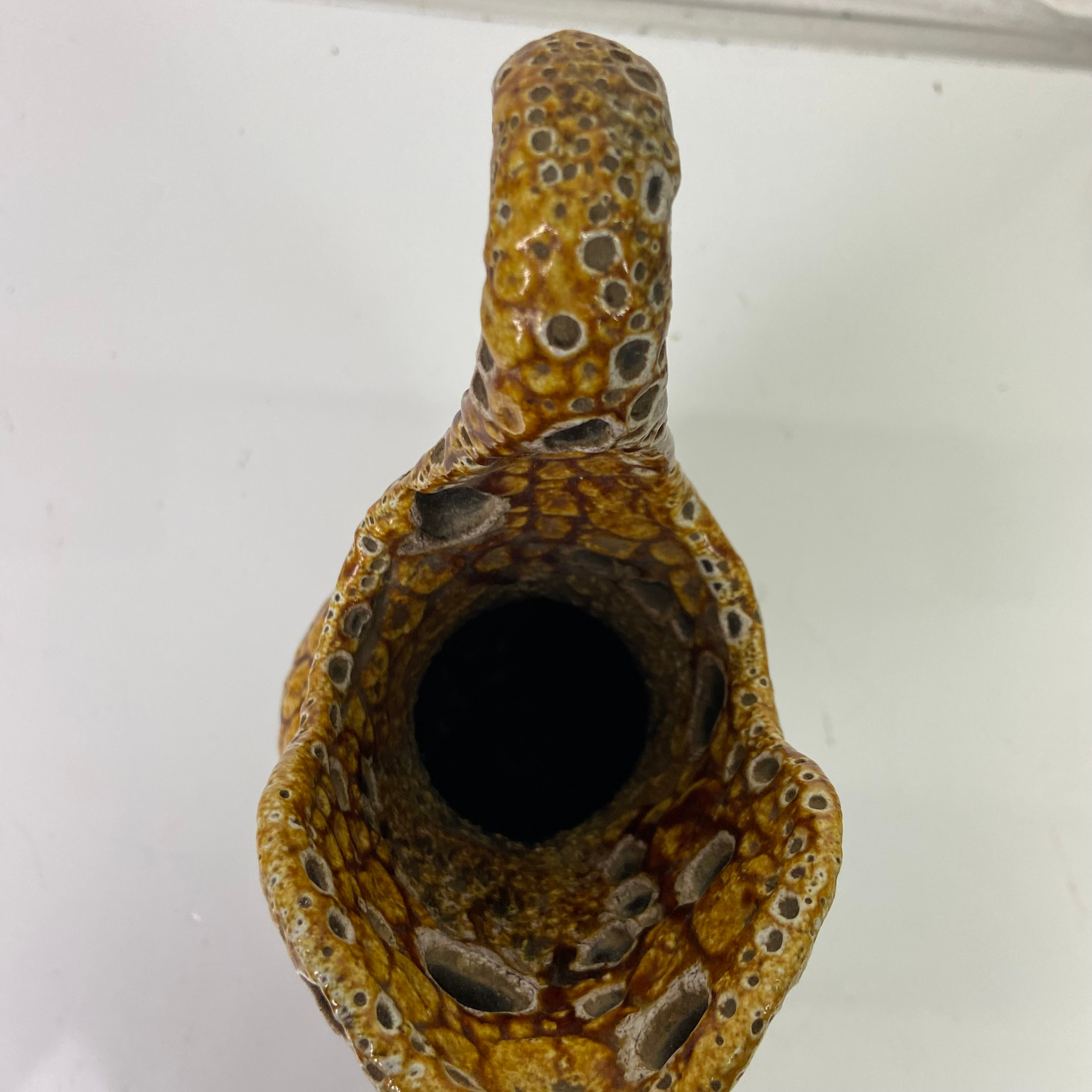 Voir photo 4 de Grand Vase Pichet Émaux Miel Céramique Vintage Grand Vase Pichet Émaux Miel Céramique Vintage Très bon état reconditionné photo 4