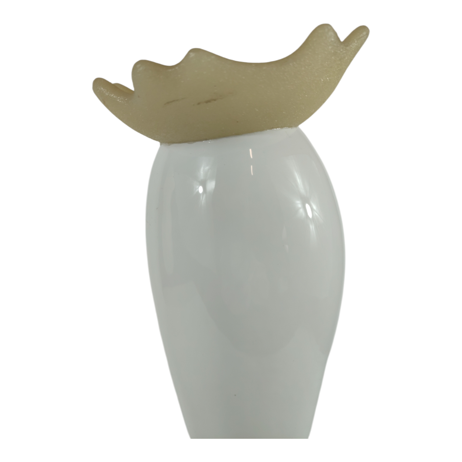 Voir photo 4 de Grand vase signé "Chamb et Loza" - Designers France - en céramique - pied bois Grand vase signé "Chamb et Loza" - Designers France - en céramique - pied bois Bon état reconditionné photo 4