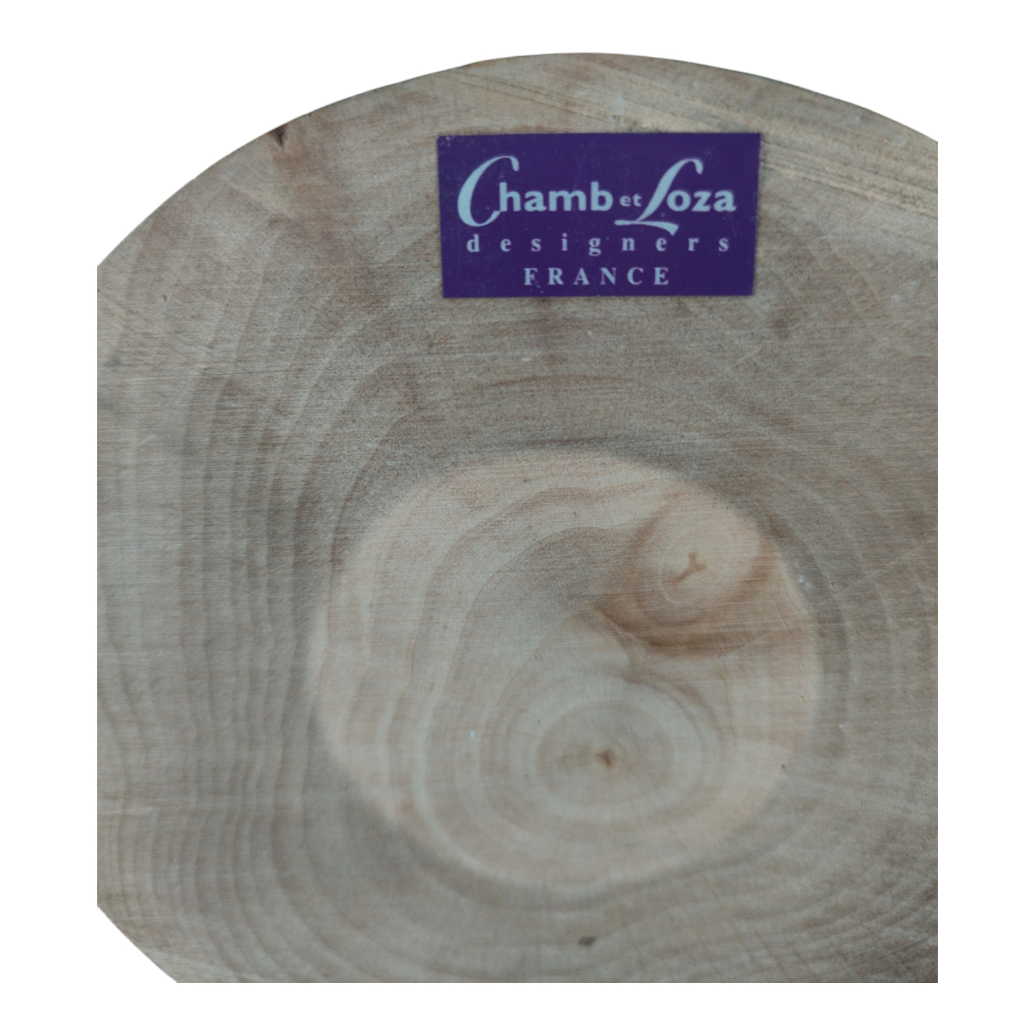 Voir photo 6 de Grand vase signé "Chamb et Loza" - Designers France - en céramique - pied bois Grand vase signé "Chamb et Loza" - Designers France - en céramique - pied bois Bon état reconditionné photo 6