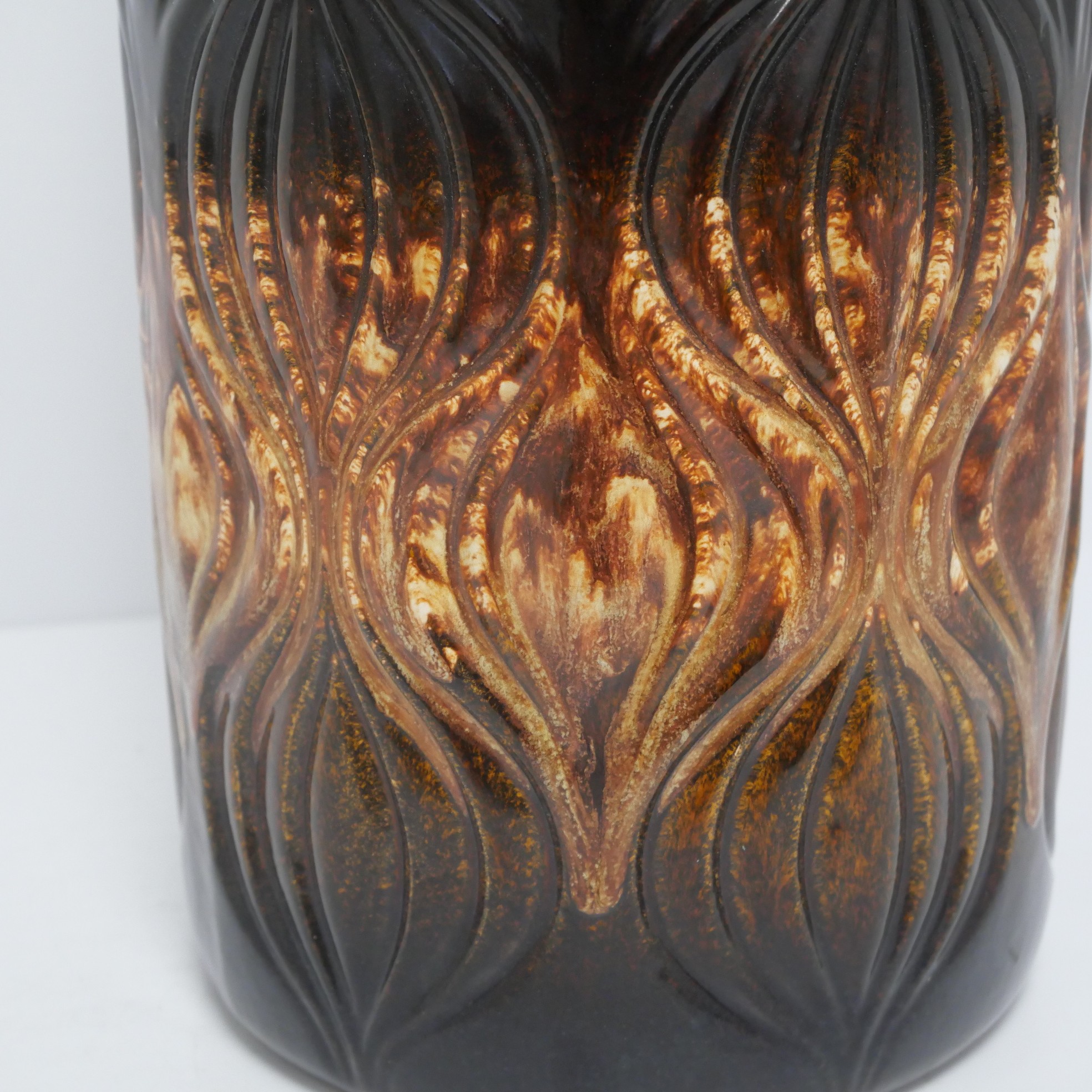 Voir photo 6 de Grand vase vintage West Germany en céramique Grand vase vintage West Germany en céramique reconditionné photo 6