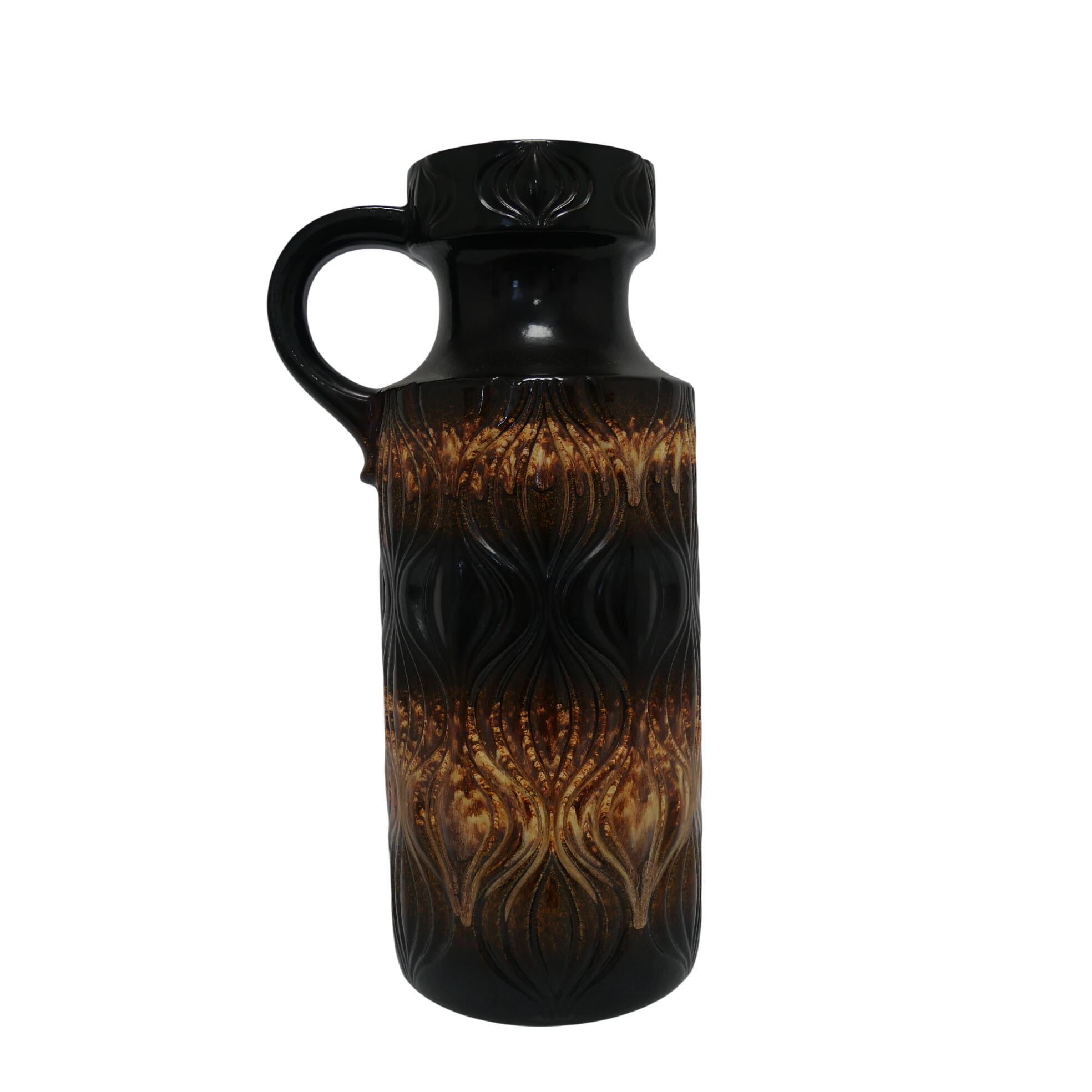 Grand vase vintage West Germany en céramique - 45,00 € Grand vase vintage West Germany en céramique reconditionné disponible sur Label Emmaüs