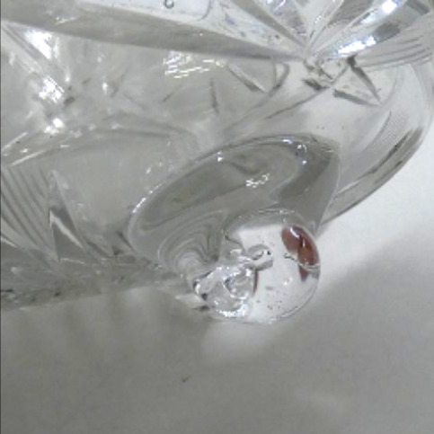 Voir photo 4 de Grand vide poche en cristal ciselé Grand vide poche en cristal ciselé Très bon état reconditionné photo 4