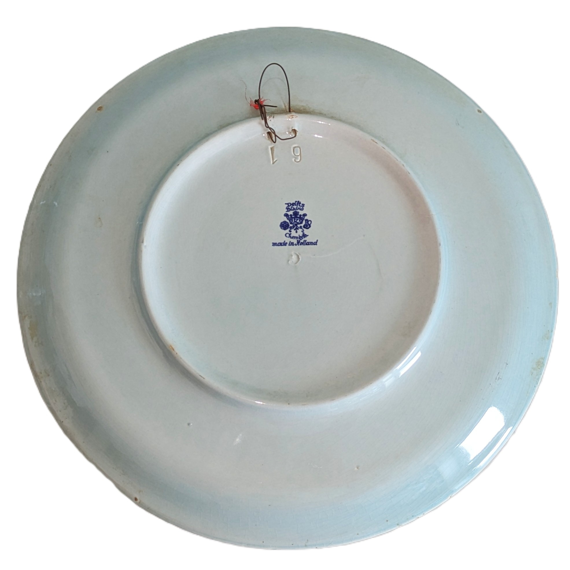 Voir photo 5 de Grande assiette décorative vintage – Attelage par O. Eerelman – Ø 32 cm Grande assiette décorative vintage – Attelage par O. Eerelman – Ø 32 cm Très bon état reconditionné photo 5