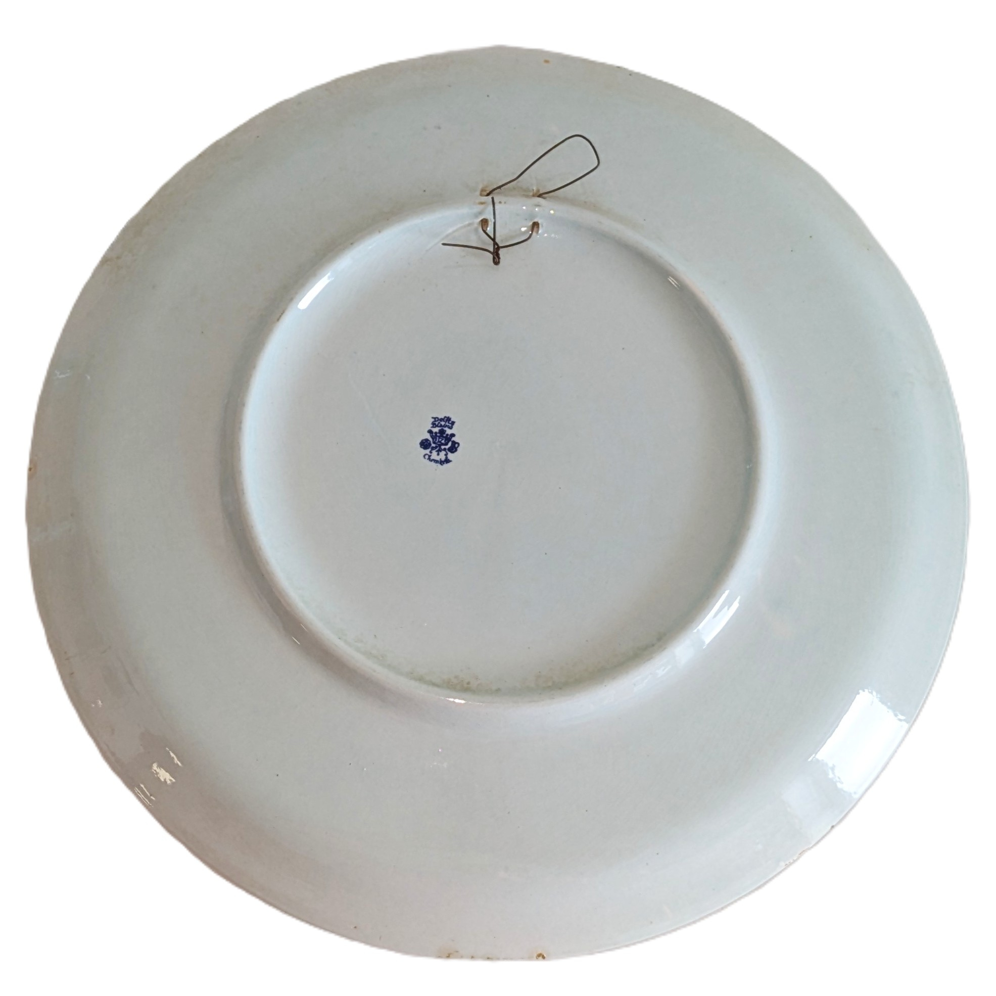 Voir photo 4 de Grande assiette décorative vintage "De Winter" – Delft Blauw – Ø 32 cm Grande assiette décorative vintage "De Winter" – Delft Blauw – Ø 32 cm Très bon état reconditionné photo 4
