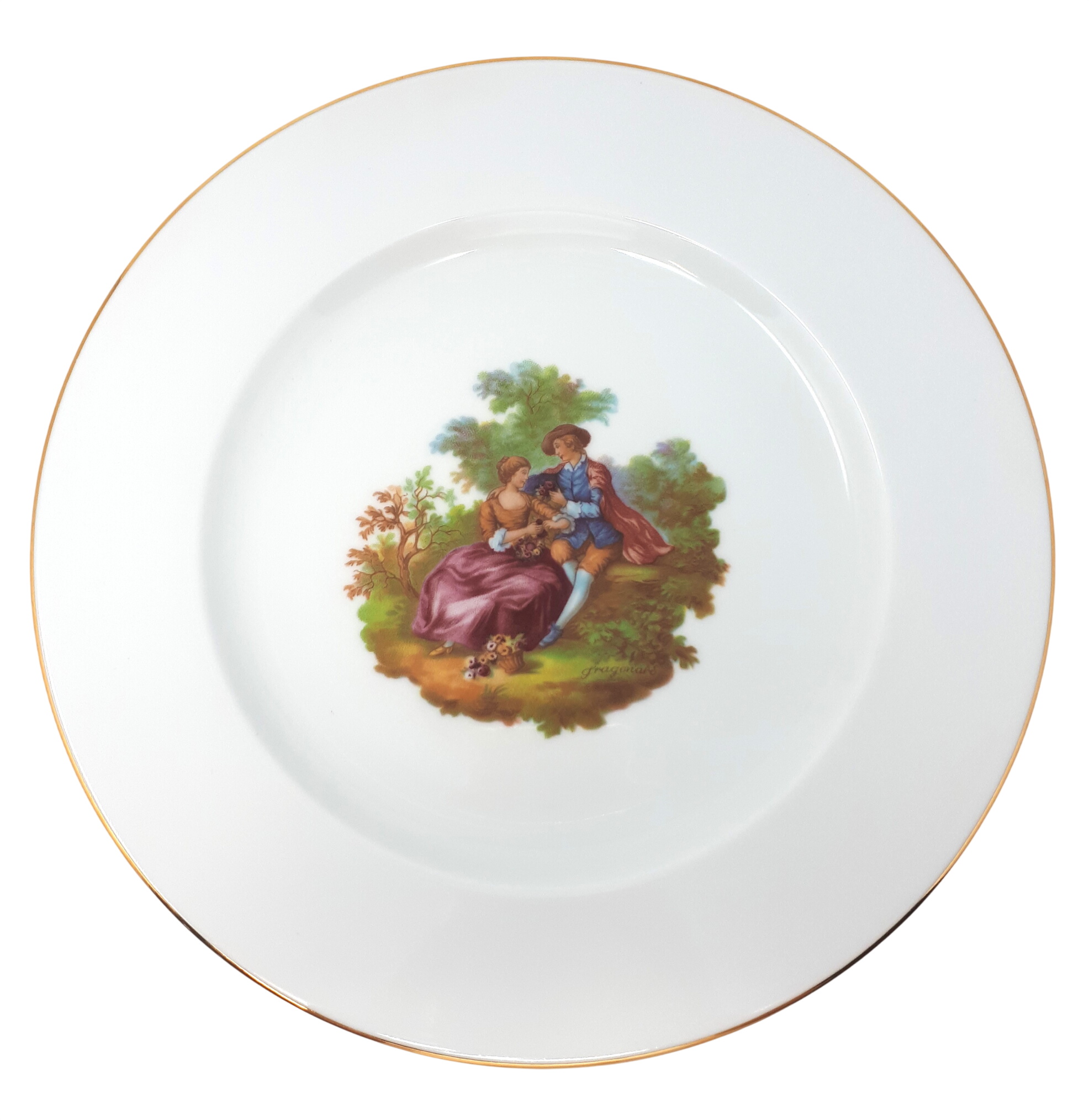Acheter Grande assiette en porcelaine de limoges État correct - 10,00 € Grande assiette en porcelaine de limoges État correct reconditionné disponible sur Label Emmaüs
