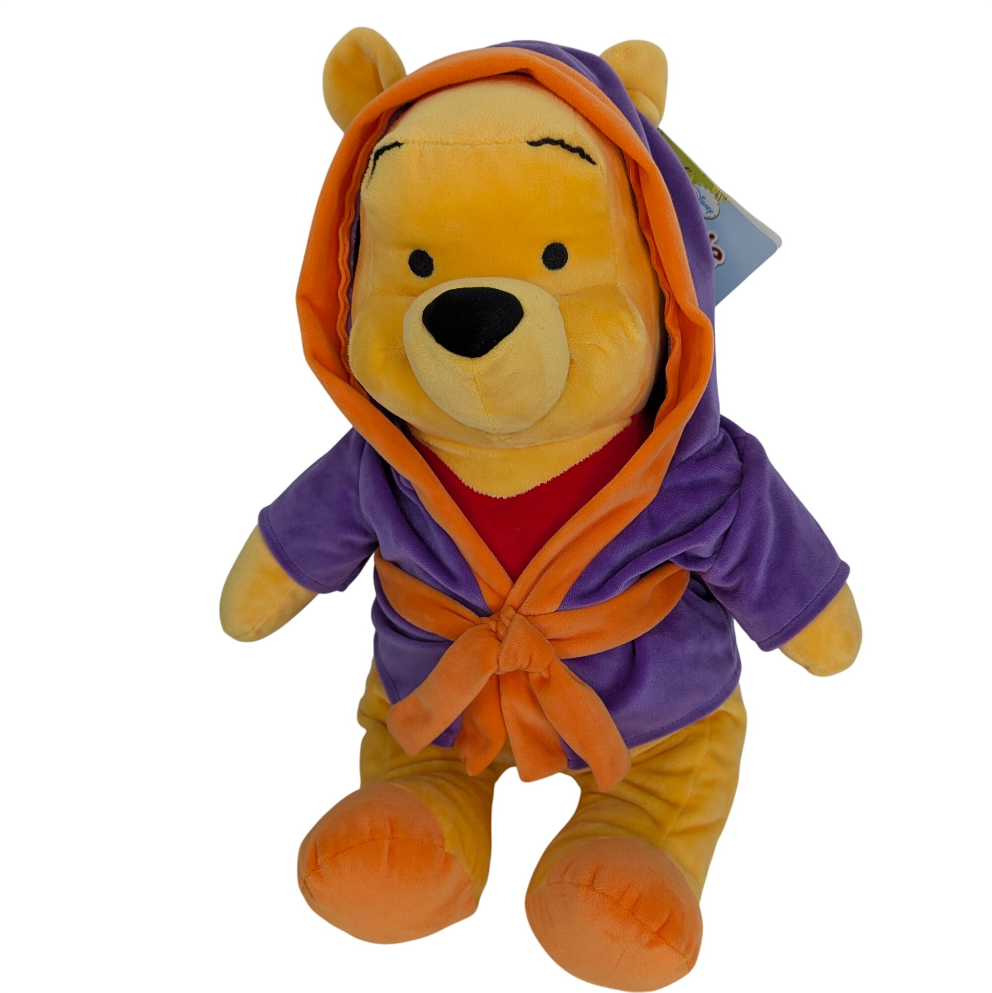 Grande peluche WINNIE THE POOH avec peignoir violet 50 cm Parfait état - 10,50 € Grande peluche WINNIE THE POOH avec peignoir violet 50 cm Parfait état reconditionné disponible sur Label Emmaüs