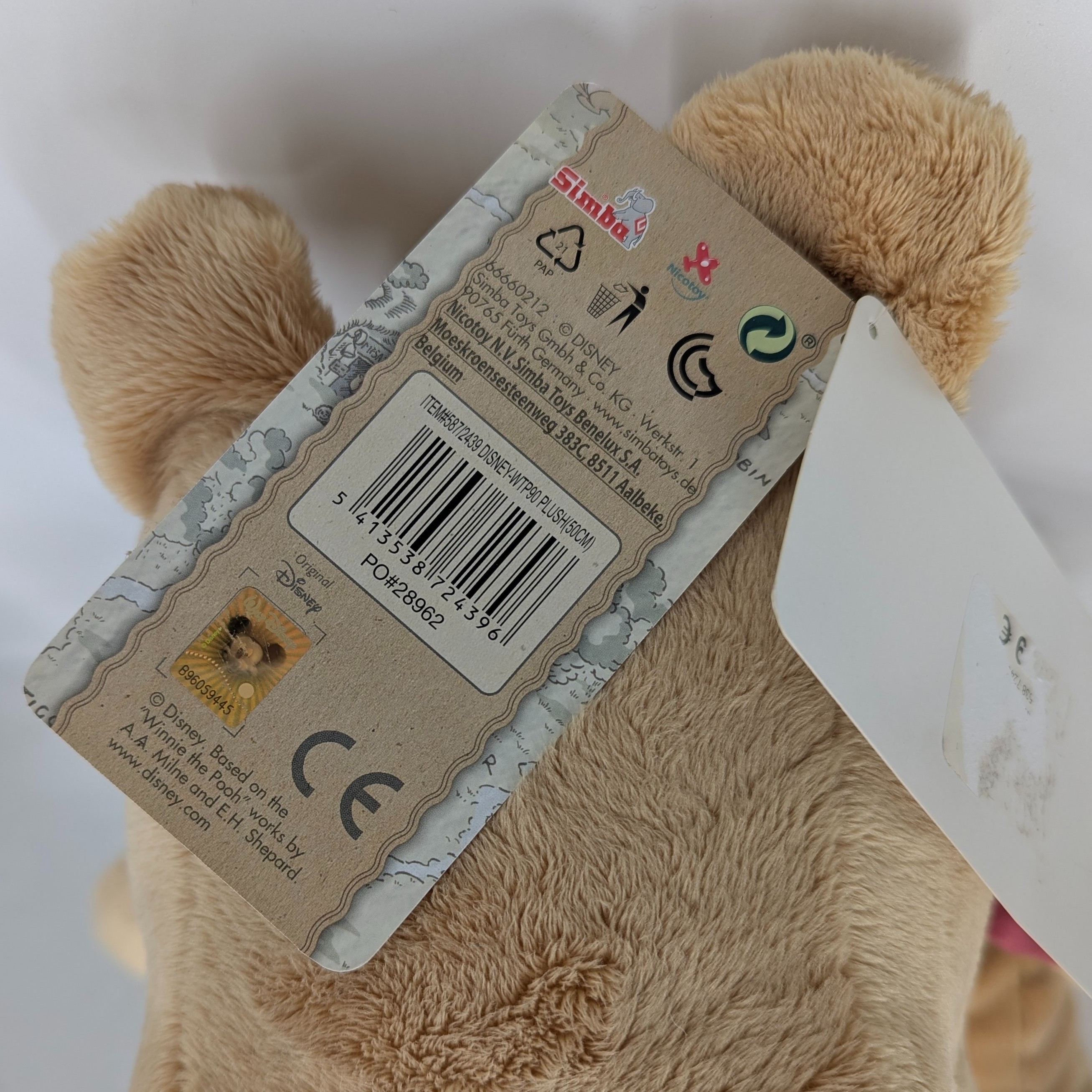Voir photo 4 de Grande peluche WINNIE THE POOH celebrating 90 years avec étiquettes Grande peluche WINNIE THE POOH celebrating 90 years avec étiquettes Parfait état reconditionné photo 4