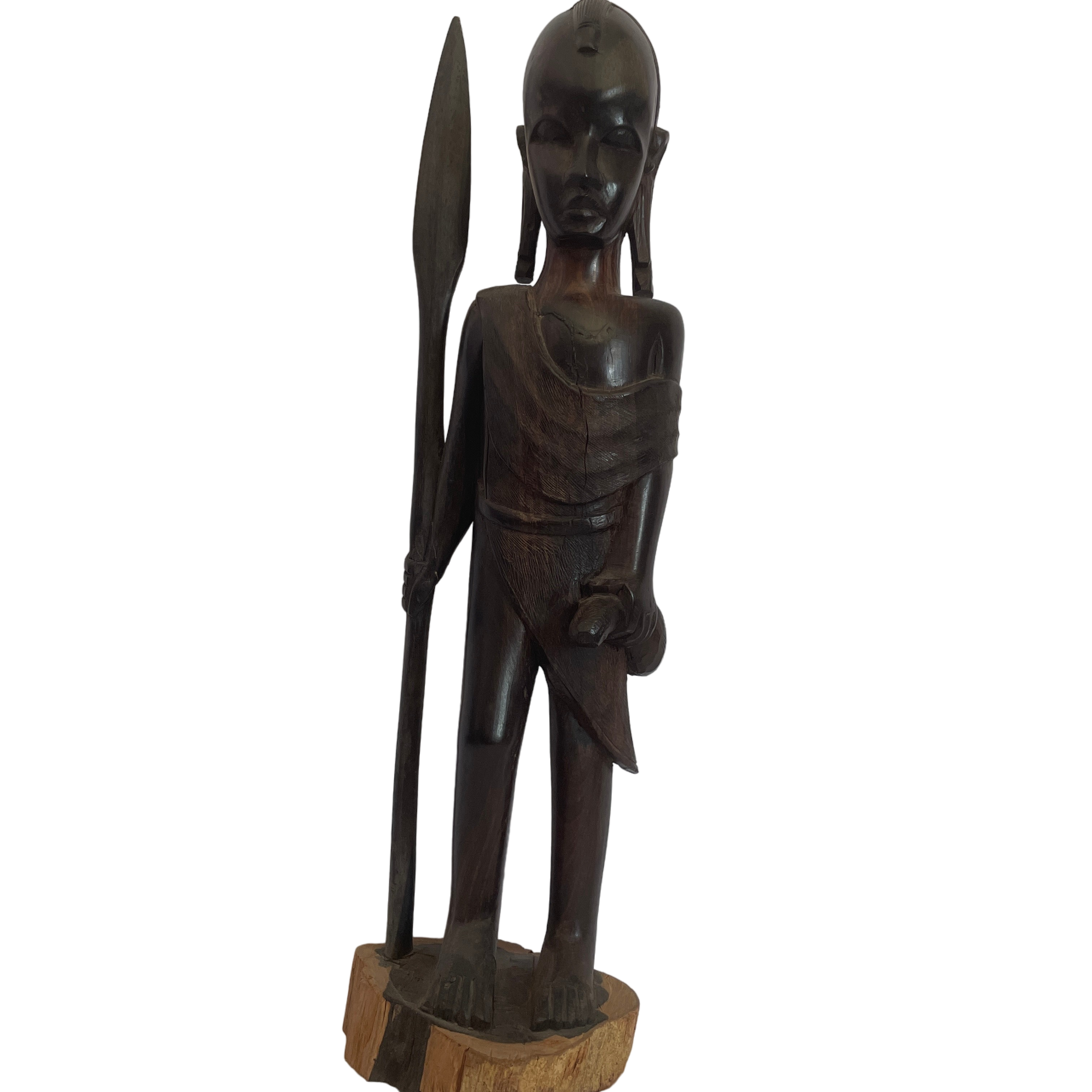 Grande sculpture statut africaine en bois Très bon état - 15,00 € Grande sculpture statut africaine en bois Très bon état reconditionné disponible sur Label Emmaüs
