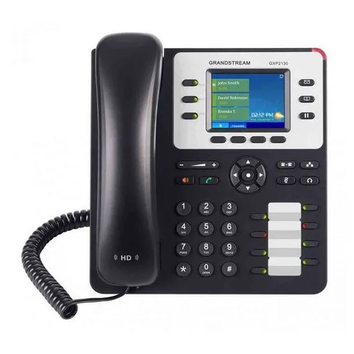 Grandstream Networks GXP2130 V2 téléphone fixe Noir, Blanc 3 lignes LCD occasion reconditionné disponible sur Rakuten