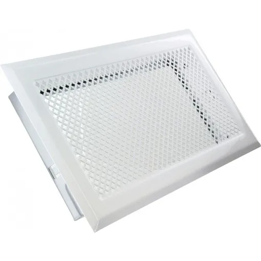 Grille de cheminée avec précadre 345 x 195 mm couleur blanc Bon état reconditionné disponible sur Rakuten