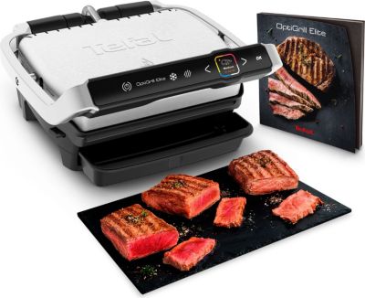 Grille-viande TEFAL OPTIGRILL ELITE GC750D12 inox plaques amovibles, 30x20 cm Parfait état reconditionné disponible sur Boulanger