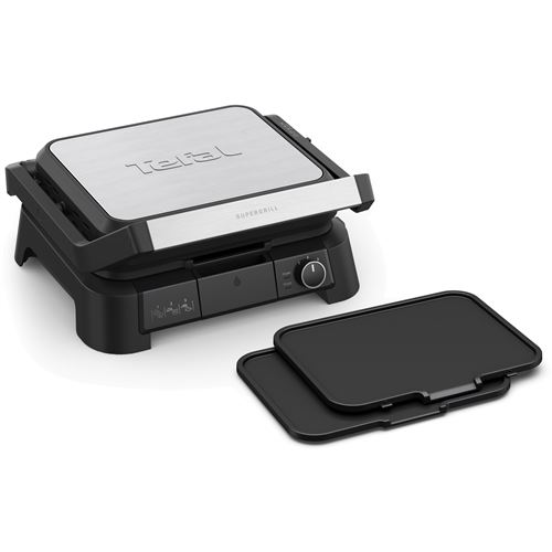 Grille-viande Tefal SuperGrill 4-en-1 GC515DE0 2000W Inox État correct Tefal reconditionné disponible sur Fnac