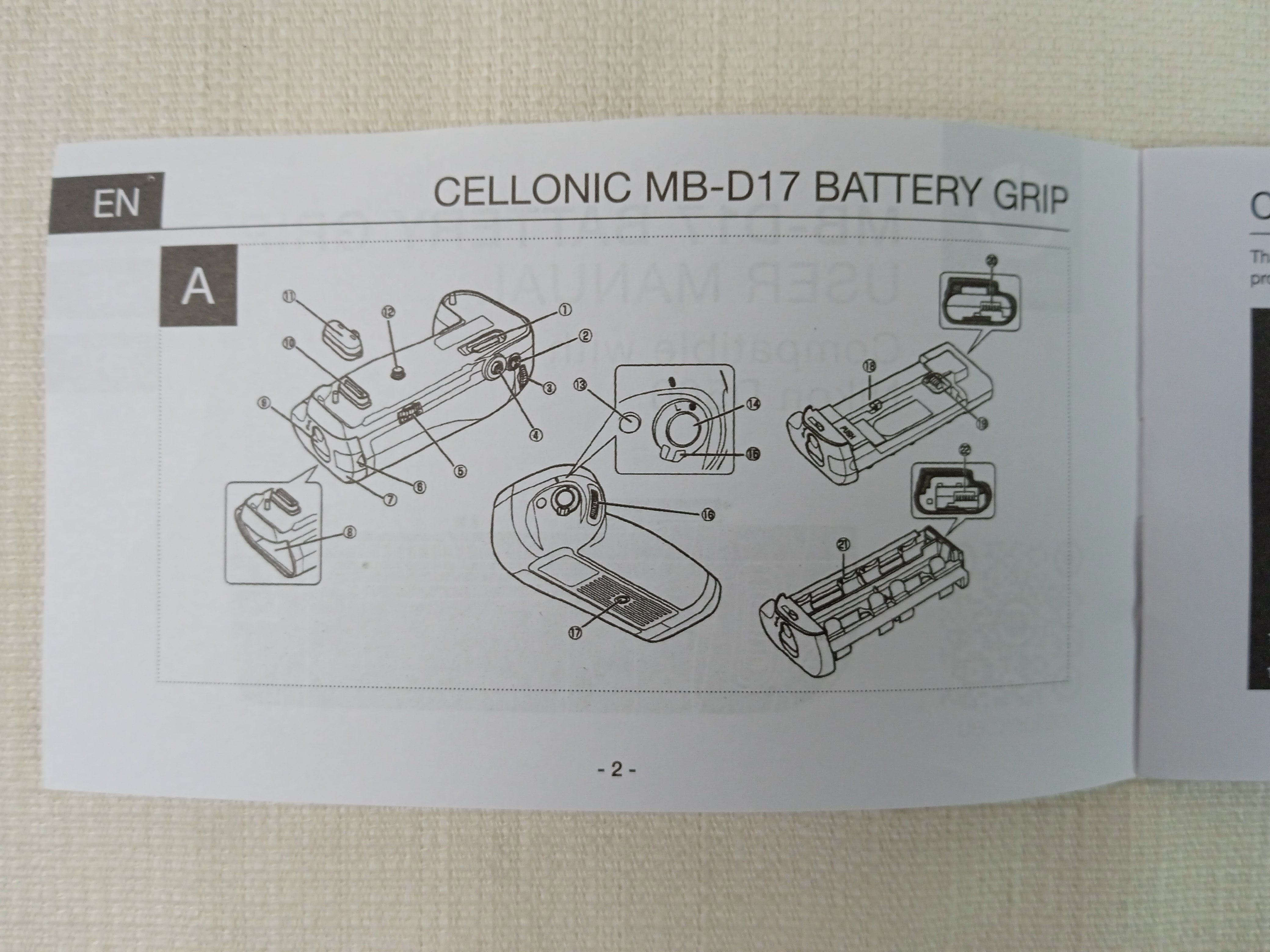 Voir photo 11 de Grip d'alimentation Cellonic MB-D17 pour appareil photo Nikon DS500 Grip d'alimentation Cellonic MB-D17 pour appareil photo Nikon DS500 Bon état reconditionné photo 11