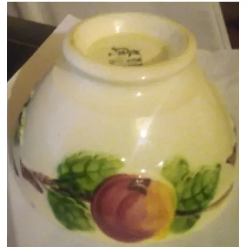 Gros Bol - En Porcelaine - " Choisy Le Roi " - Décor Fruits En Relief - Vintage occasion reconditionné disponible sur Rakuten