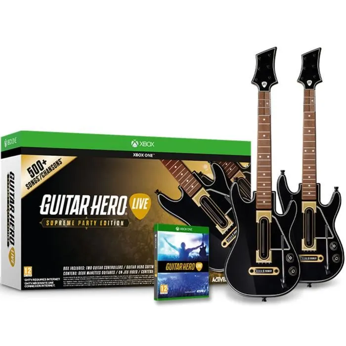 Guitar Hero Live Supreme Party Edition Jeu Xbox One Reconditionné - 199,90 € Guitar Hero Live Supreme Party Edition Jeu Xbox One Reconditionné Activision reconditionné disponible sur Cdiscount Seconde Vie | Dero