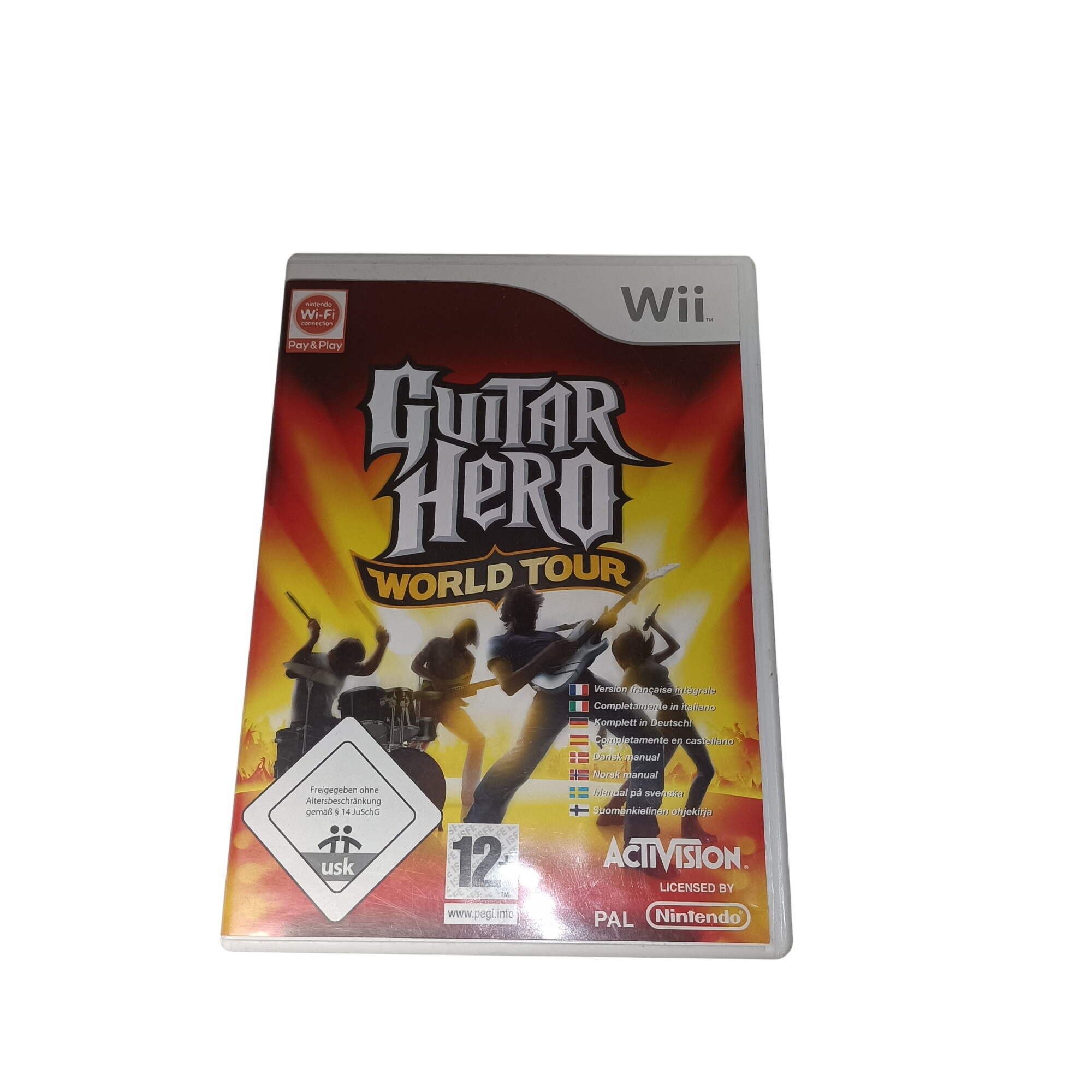Guitar Hero World Tour Wii complet avec notice jeu testé compatible Wii U Très bon état - 15,00 € Guitar Hero World Tour Wii complet avec notice jeu testé compatible Wii U Très bon état reconditionné disponible sur Label Emmaüs