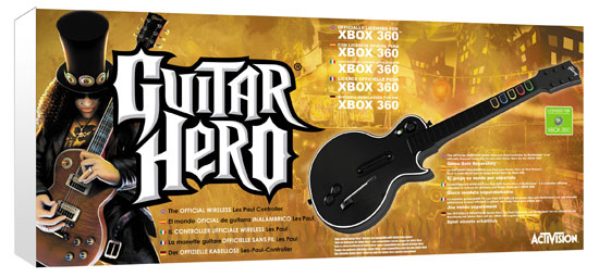 Guitare supplémentaire pour Guitar Hero Xbox 360 État correct reconditionné disponible sur Fnac