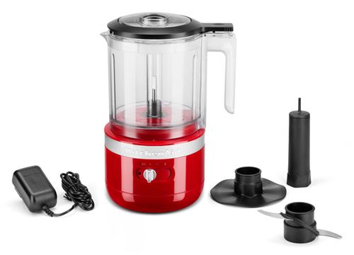 Hachoir sans fil KitchenAid 5KFCB519 12V Rouge État correct KitchenAid reconditionné disponible sur Fnac