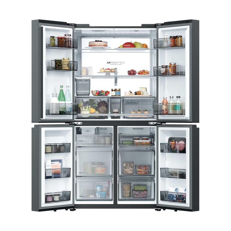 Haier HCR79F18CHMB Réfrigérateur 4 portes 700L Noir - Très bon état Très bon état Haier reconditionné photo 2 | Dero