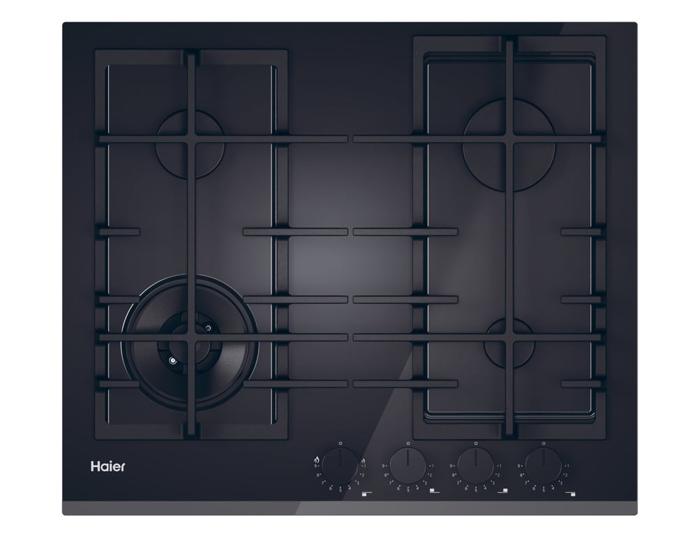 Haier Series 4 HAVG6BF4TB-PB Noir Intégré 60 cm Gaz 4 zone(s) - Excellent état Parfait état Haier reconditionné disponible sur Pixmania | Dero