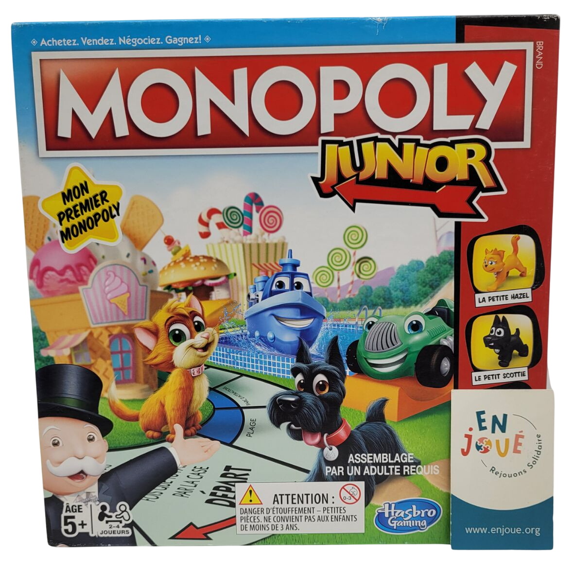Acheter Hasbro Mon Premier Monopoly à partir de 5 ans. Bon état - 10,00 € Hasbro Mon Premier Monopoly à partir de 5 ans. Bon état reconditionné disponible sur Label Emmaüs