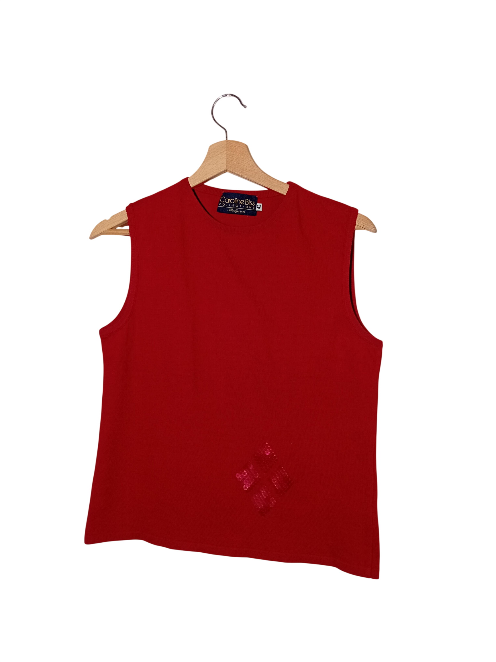 Acheter Haut Maille Sequins Rouge Caroline Biss Xl (V3588) Très bon état - 10,00 € Haut Maille Sequins Rouge Caroline Biss Xl (V3588) Très bon état reconditionné disponible sur Label Emmaüs