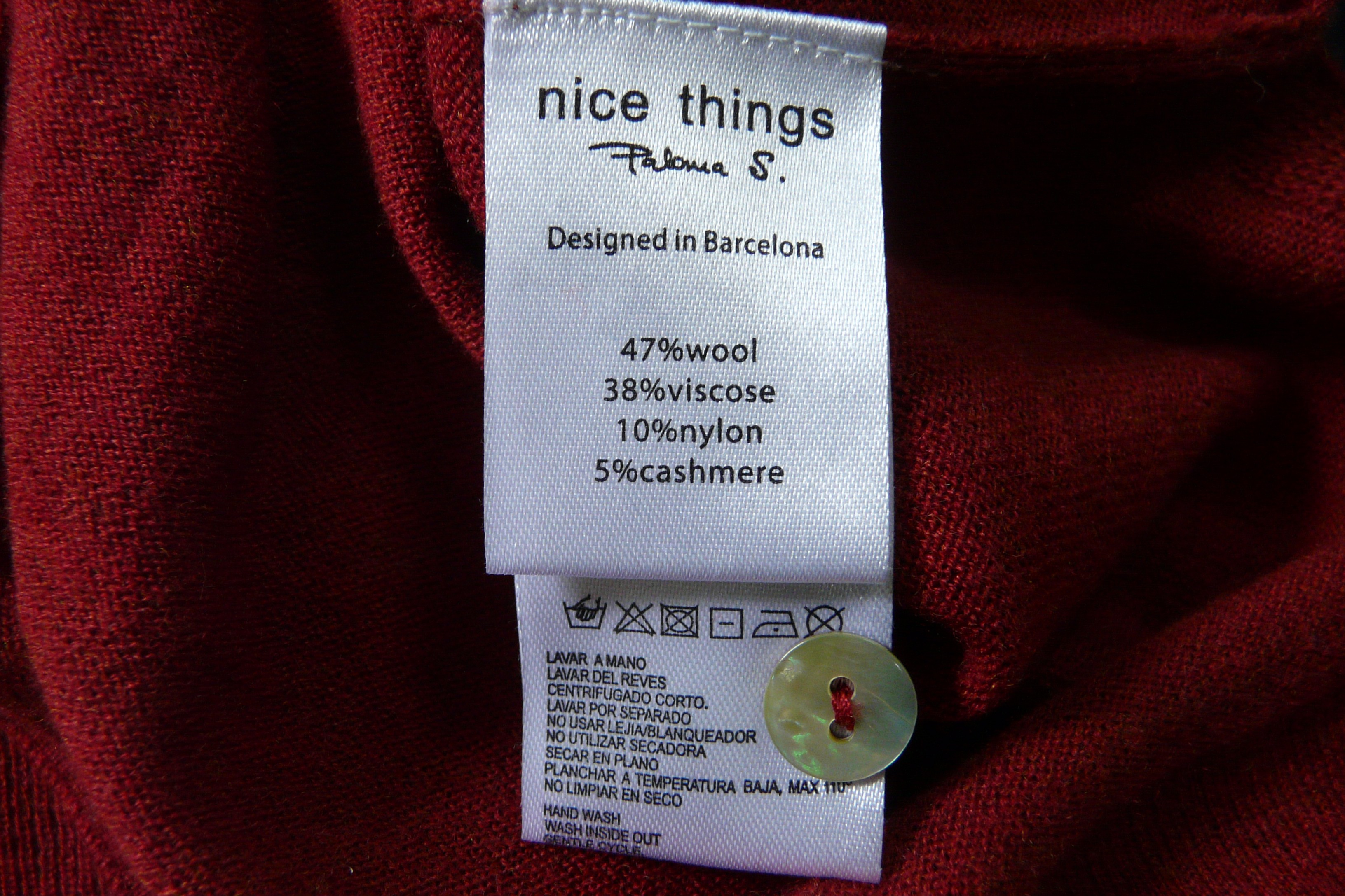 Voir photo 7 de HF194 - Gilet fin en laine et cachemire mélangé - Nice Things by Paloma S - Taille S HF194 - Gilet fin en laine et cachemire mélangé - Nice Things by Paloma S - Taille S Très bon état reconditionné photo 7