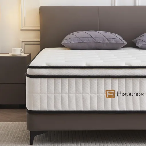 Hiepunos Matelas 90x190 cm, Épaisseur 26cm, Hybride Matelas en Mousse à mémoire de Forme à Ressorts ensachés Indépendants, 7 Zones de Confort, H3 H4 Moyenne Ferme, Durable, Soutien Parfait Bon état reconditionné disponible sur Rakuten