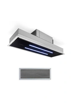 High Line Hotte de plafond 77cm - 410m3/h - 3 niveaux - Télécommande - Classe C - Noire Bon état Klarstein reconditionné disponible sur Darty