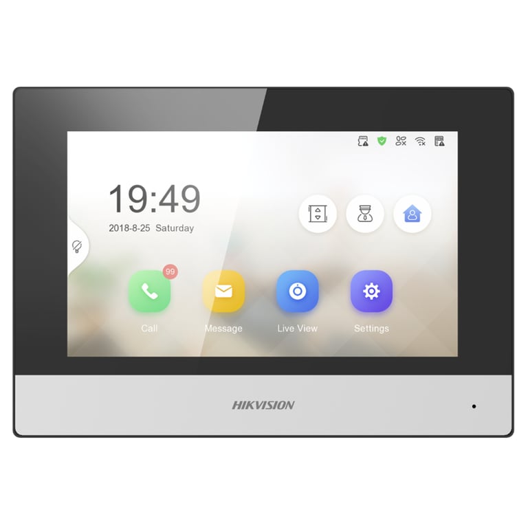 Hikvision DS-KH6320-WTE1 système vidéophone 17,8 cm (7 ) Noir, Argent - Très bon état Très bon état Hikvision reconditionné disponible sur Pixmania