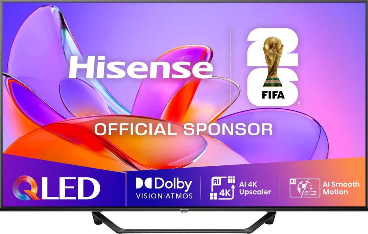 Hisense 43A7Q 109,2 cm (43 ) 4K Ultra HD Smart TV Wifi Noir 275 cd/m² - Bon état Bon état Hisense reconditionné disponible sur Pixmania