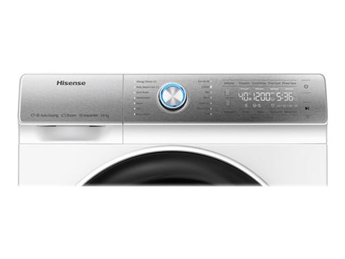 Hisense WFQR1014EVAJM - Machine à laver - largeur : 59.5 cm - profondeur : 61 cm - hauteur : 84.5 cm - chargement frontal - 66 litres - 10 kg - 1400 tours/min - blanc État correct N/A reconditionné disponible sur Fnac