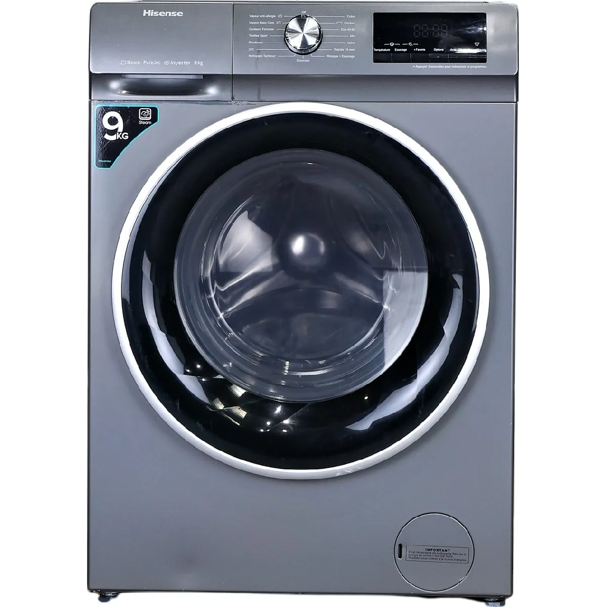 Hisense WFQY9014EVJMT - Gris titane Reconditionné - 389,00 € Hisense WFQY9014EVJMT - Gris titane Reconditionné Hisense reconditionné disponible sur Rue du Commerce Seconde Vie